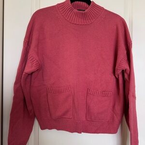 J. Crew Women's Mock Neck Sweater in Rose